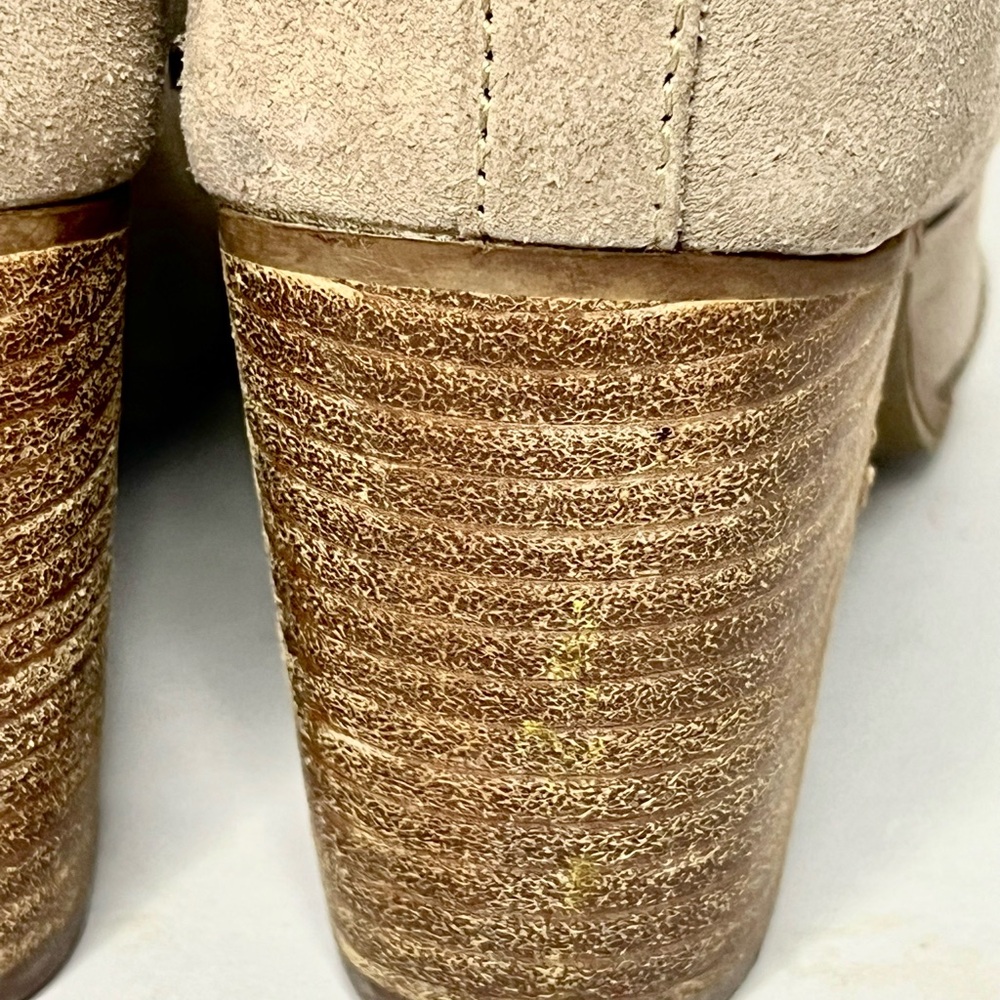 Toms Lunata Suede Block Heel booties Size 7 - Picture 5 of 9